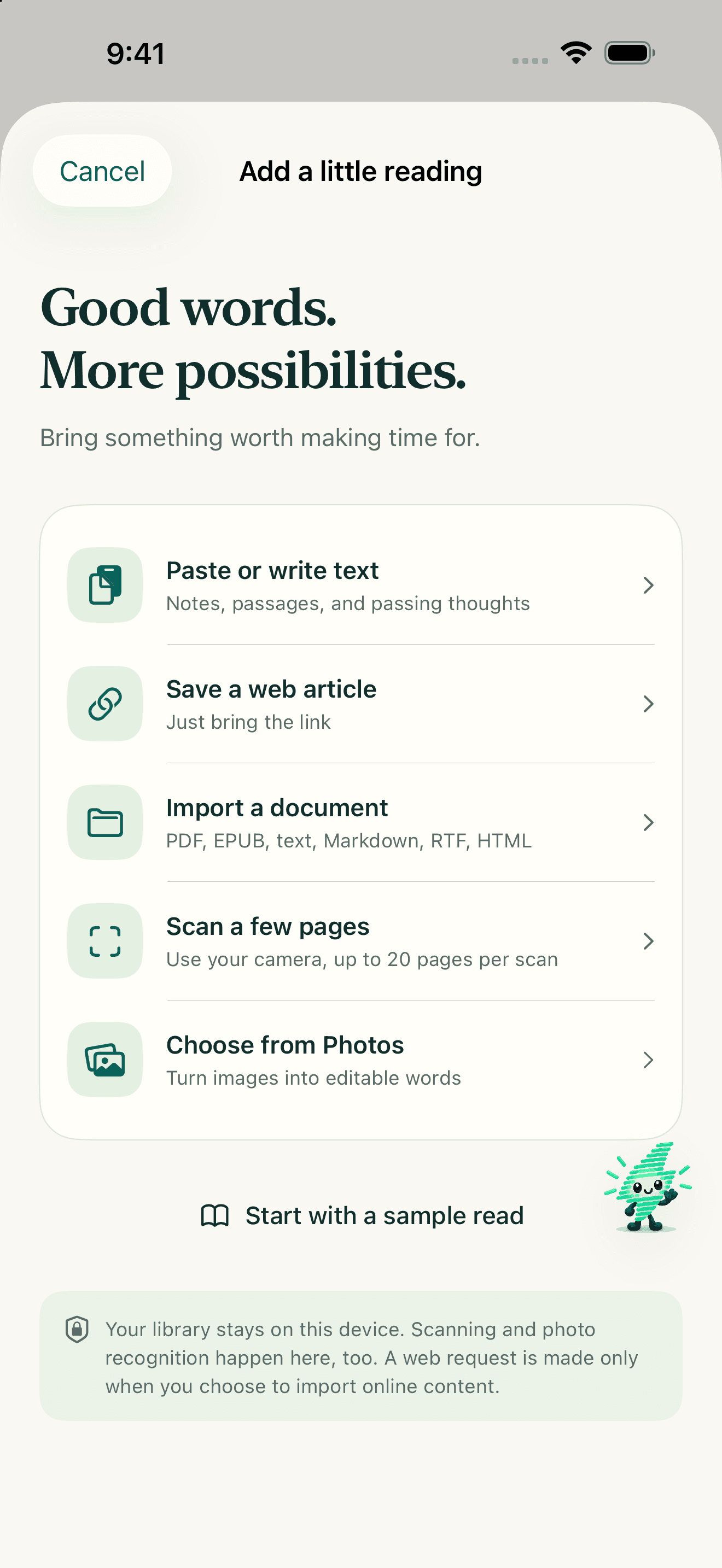 Elite Reader screenshot 2