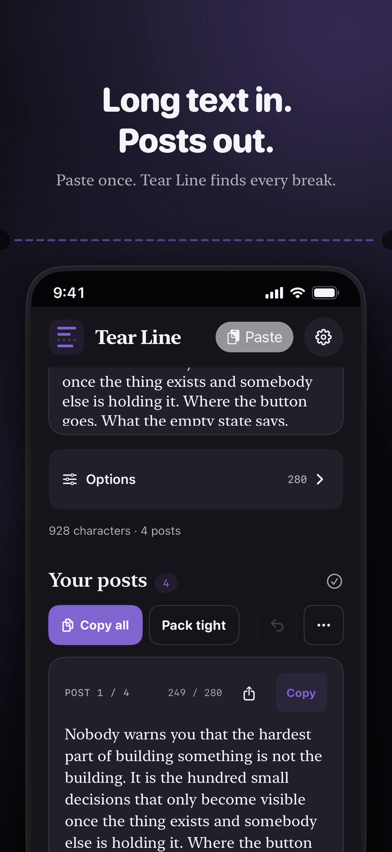 Tear Line screenshot 2